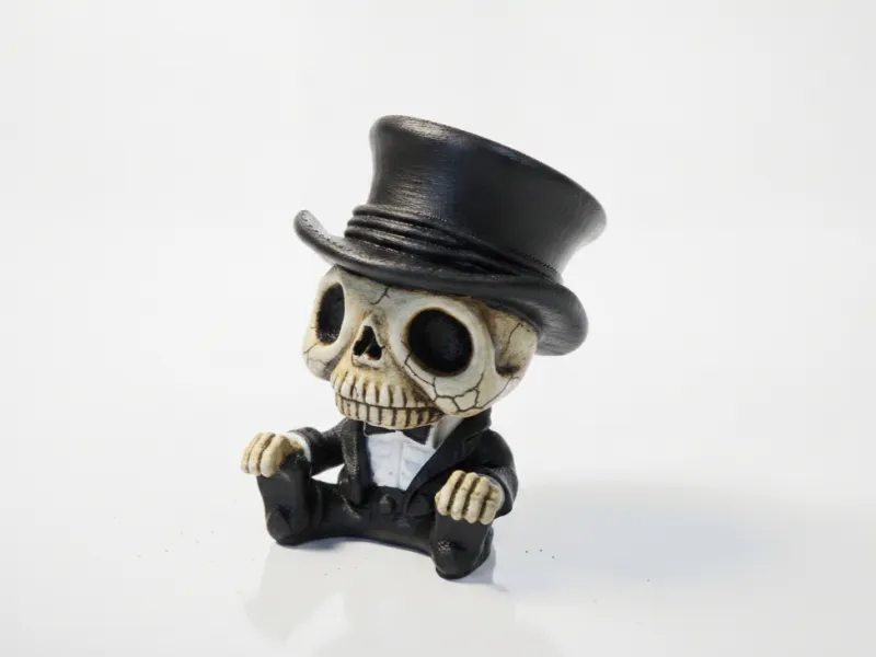 Mini Skeleton Sat Fantasy Figurine 3D Printable