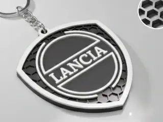Lancia logo keychain