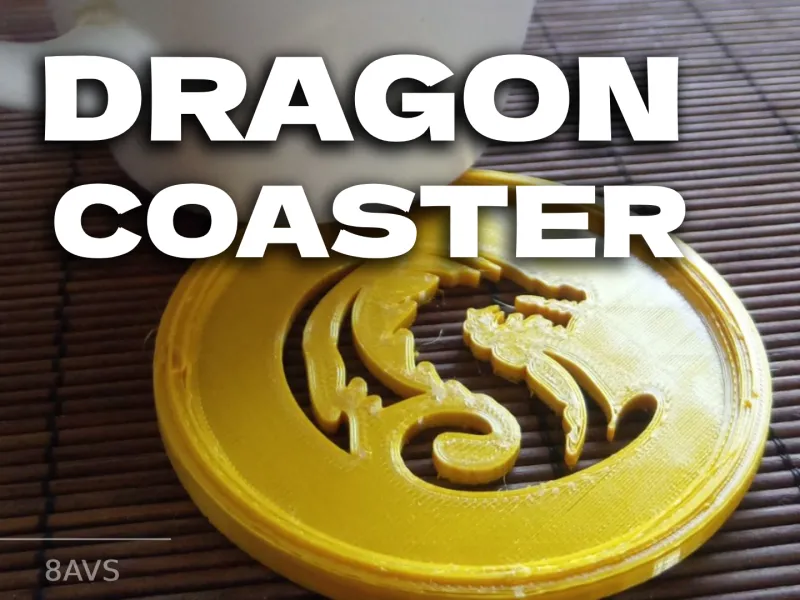 🐉🔥 Dragon ☕ Coaster 🔥🐉