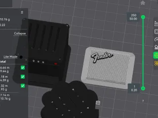 amp pick holder + fidget purge tower. multi color file