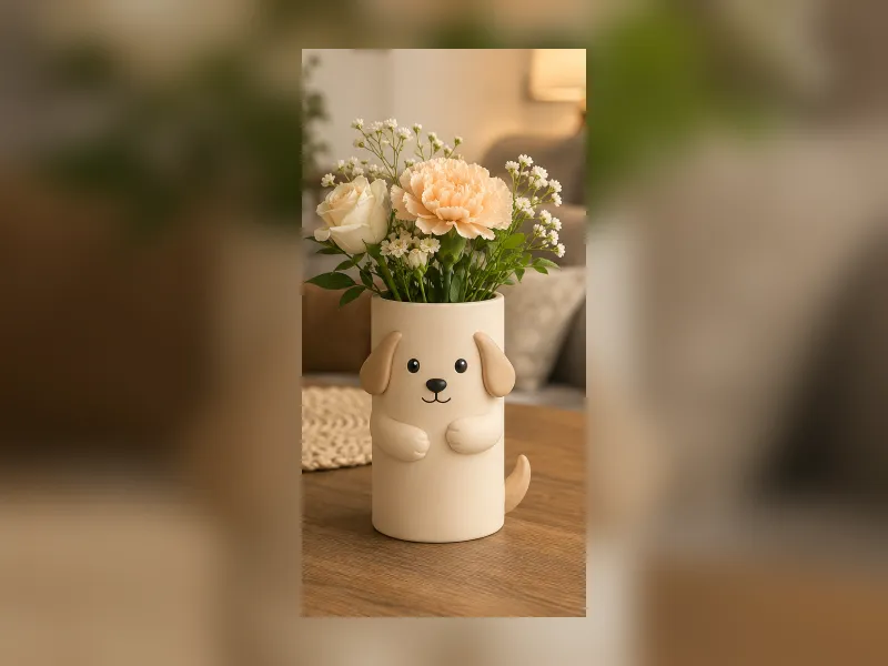 Wazon Ceramic Lotus Art Vase