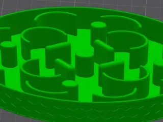 3D Printed Slow Chow Cat Bowl – Medium - Pet Feeding Maze