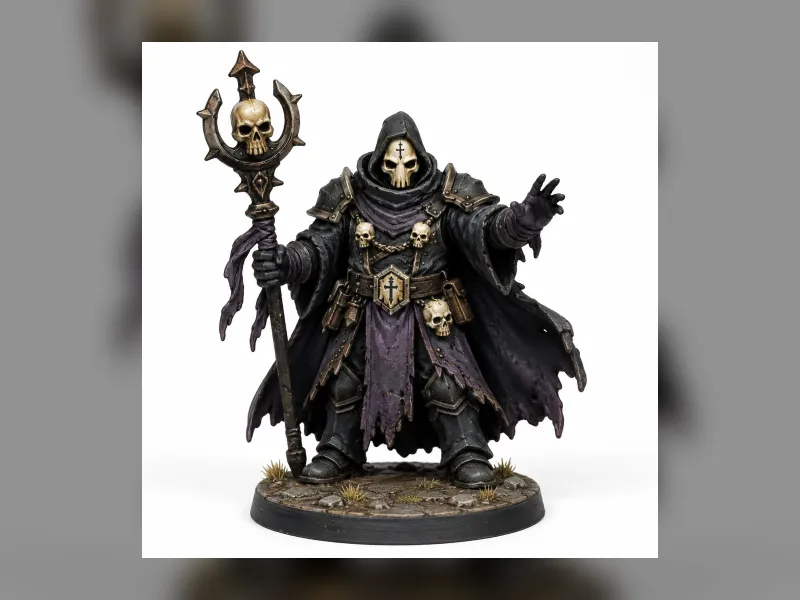 Shadow Priest Simple Skull Mask