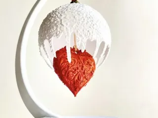 “LOVE WRAPPED IN SNOW” CHRISTMAS ORNAMENT