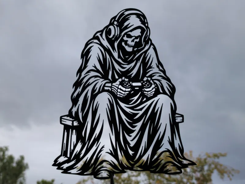 Grim Reaper Gamer Wall Art Decor
