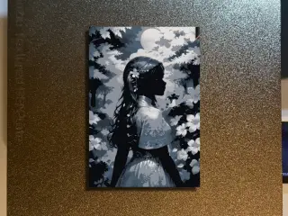 Girl in Garden Hueforge