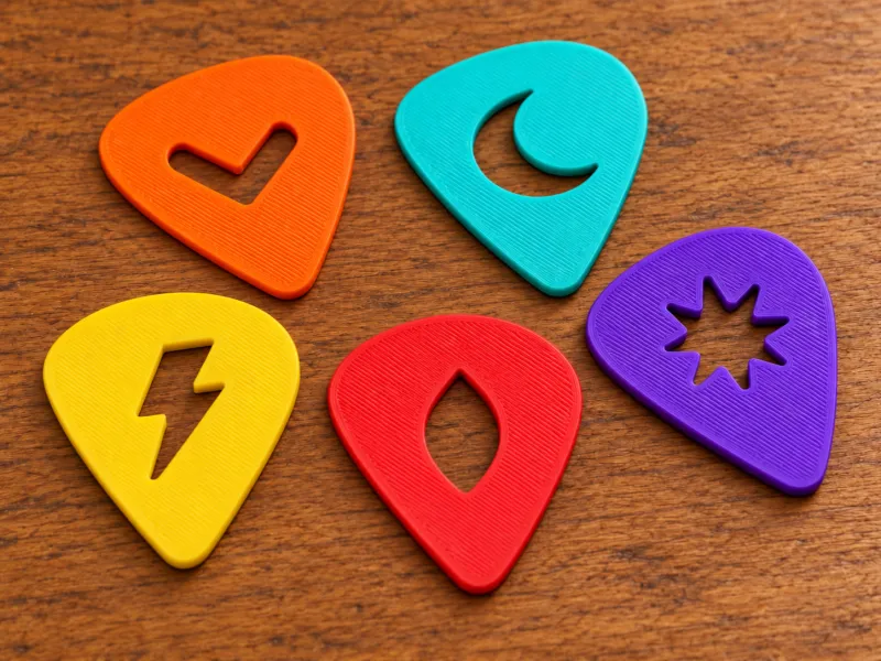PACOTE DE PALHETAS DE GUITARRA COM DESIGN MODERNO