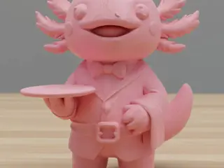 Chibi Axolotl Butler