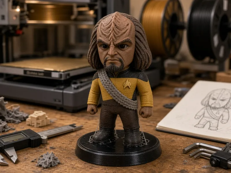 Mini Worf star trek