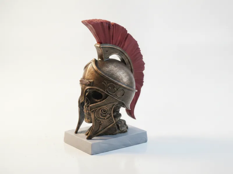 Leonidas Skull Spartan Warrior Sculpture 3D Printable