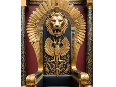 The Golden Lion Throne