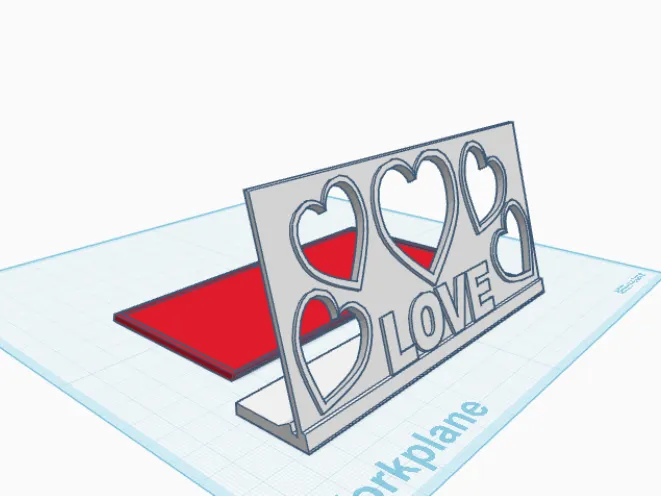 love picture frame w_ hearts