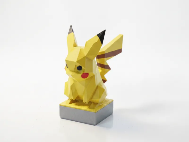 Brutalist Pikachu Sculpture Pokemon 3D Printable