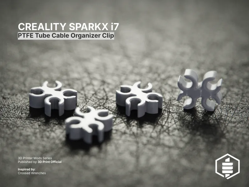 SPARKX i7 Connettore per tubo PTFE | Clip fermacavi