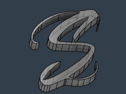 S - BLACK ROSE FONT