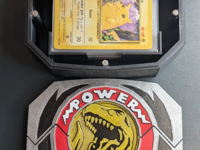 Коробка для колоды TCG в стиле Power Morpher Тираннозавра Красного Рейнджера
