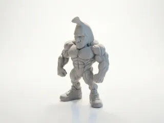 Banana Man Muscular Figurine Miscellaneous 3D Printable