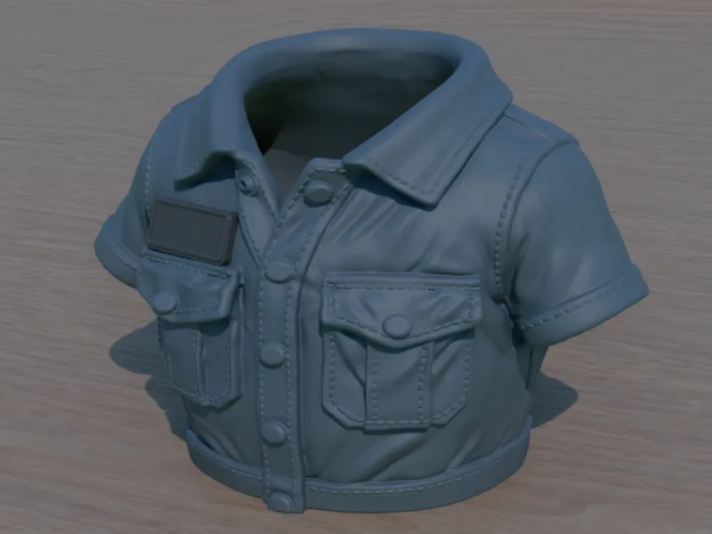 "Jacket" Pencil Holder with Customizable Removable Tag