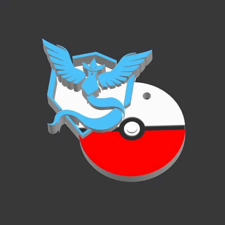Articuno Pokémon Go sleutelhanger