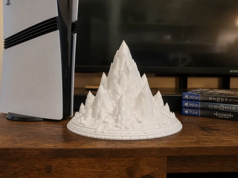 Frostspire Monolith — Crystal Mountain Centerpiece