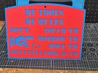 Mechanic tools sign