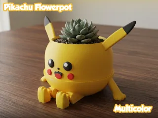 Pikachu flowerpot - Multicolor