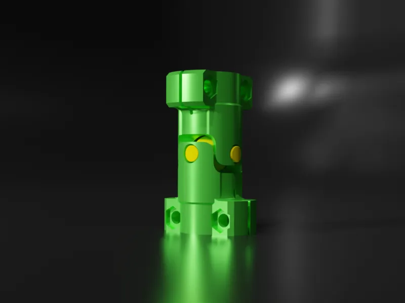Universal Flexible 3D Printed Shaft Coupler – 4/5/6mm to 8mm
