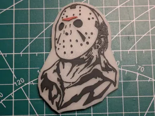 Jason Vorhees Portrait 5mm magnet