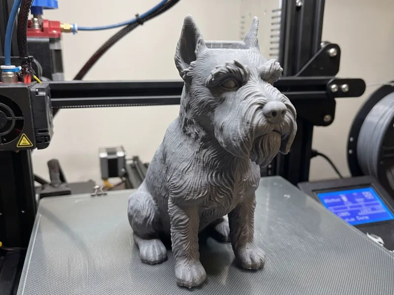 Schnauzer candle pot