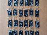 Pack of 24 keychains of the circuits of F1-0