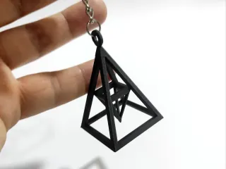 Duality Pyramid Keychain