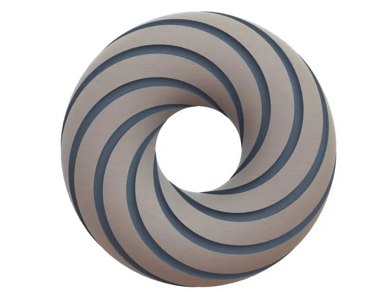 Rodin Coil Torus .STL 180mm. x 67mm. Diameter Coil | 8 TURNS