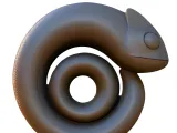Abstract Spiral Chameleon Statue-0