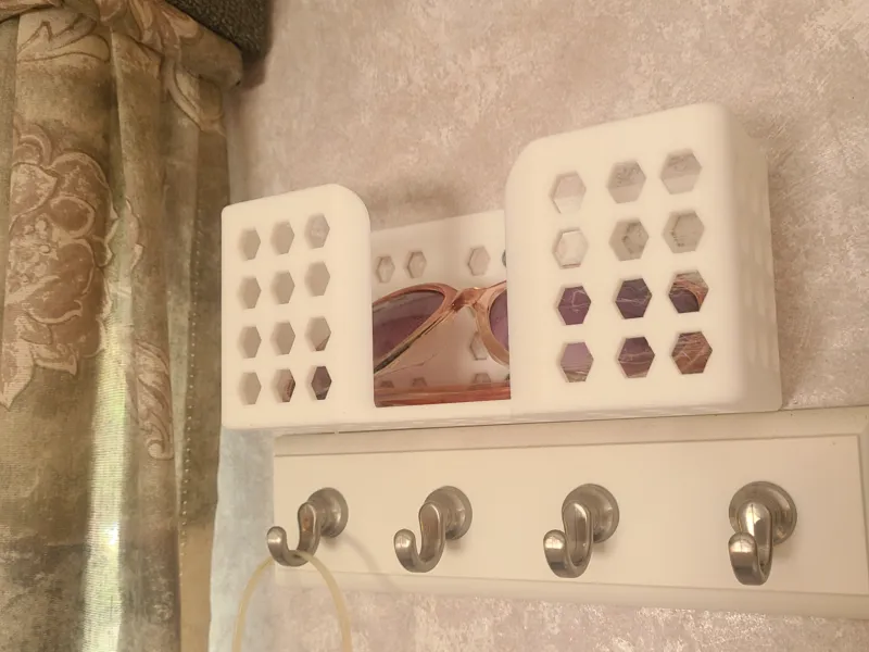 Honeycomb Wall-Mounted Utility Caddy Multi-Purpose Organizer