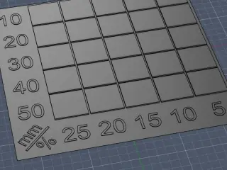 Ironing test plate Multiple layer heights + settings