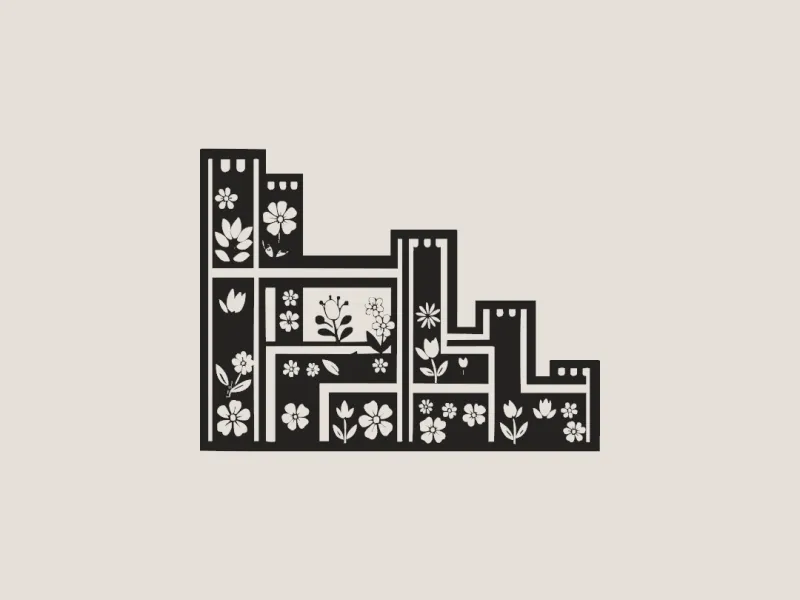 Concrete Bloom: 3D Printable Wall Art