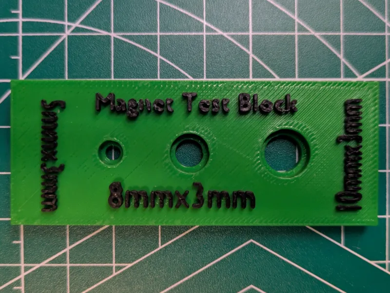Testblock für Magnetgrößen-Genauigkeit