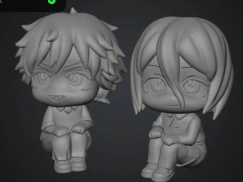 chibi denji and reze chainsaw man