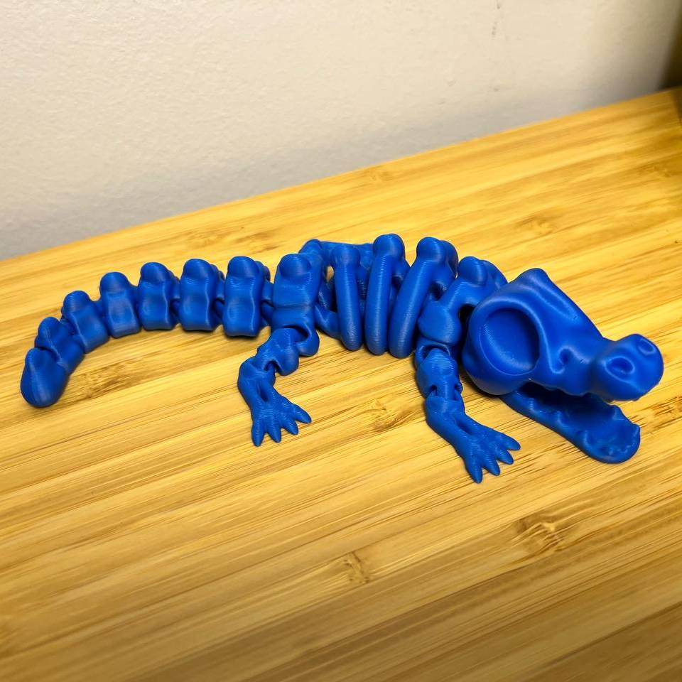 Articulated Skeleton Crocodile - Toys - PLA - 3D printed product - фото 2