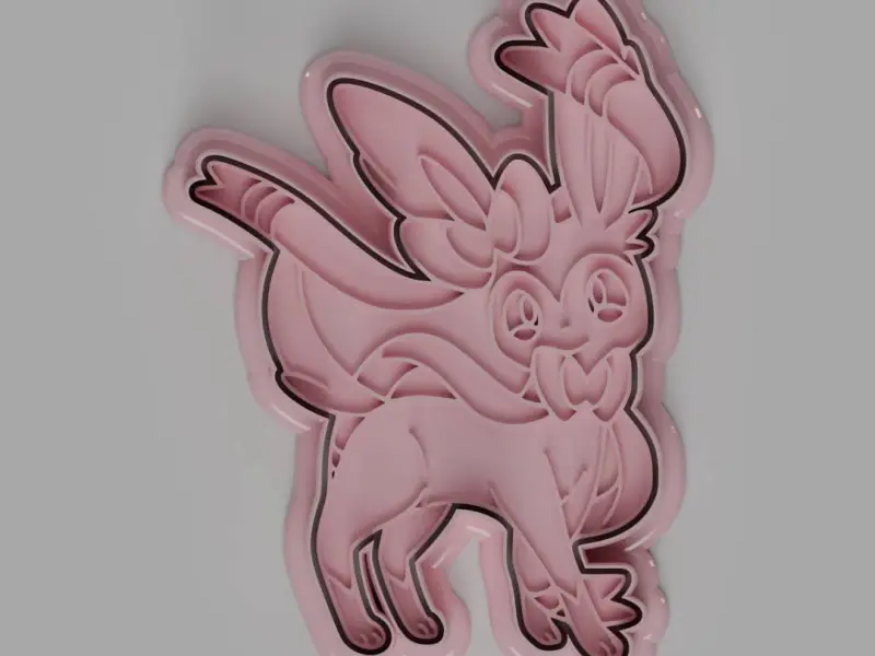 Sylveon Cookie Cutter + Stamp