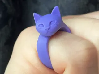 cat ring from maked word 