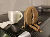 Chicco di caffè articolato-0