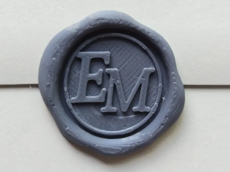 Wax Seals with Editable Lettering and Alphabet
