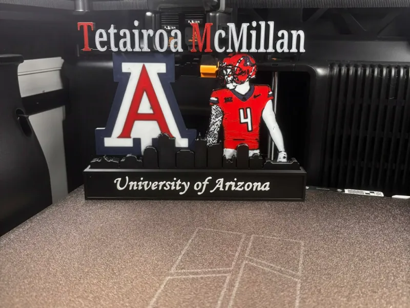 NCAA - University of Arizona Tetairoa McMillan display v2