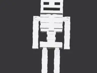 Skeleton Minecraft keychain