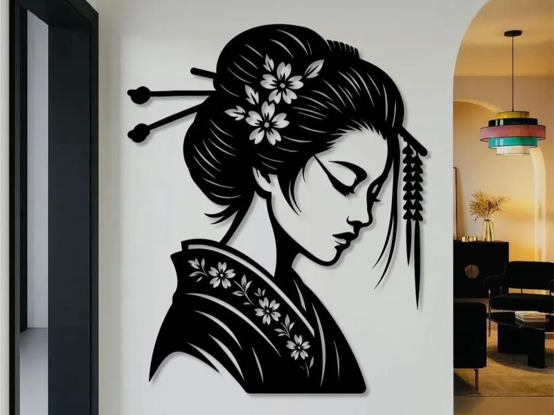 WallArt - Japan Geisha 001