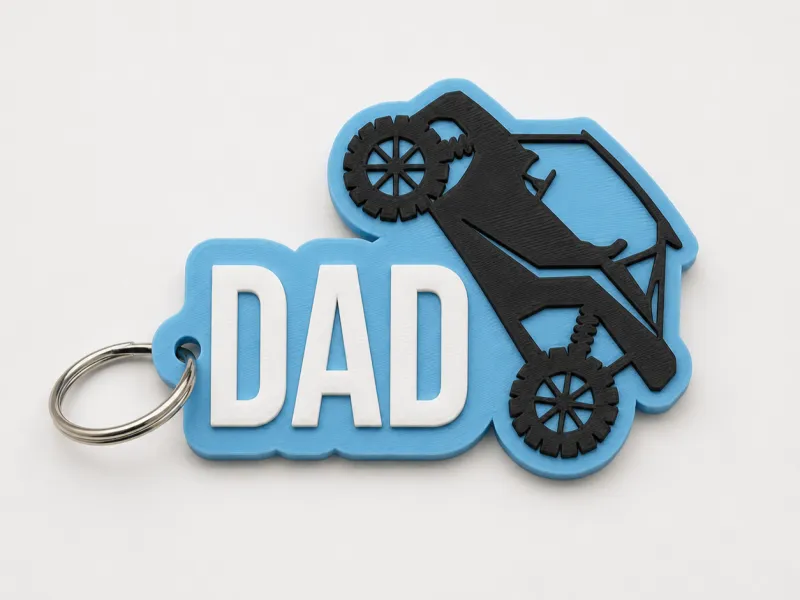 Plaque nominative tout-terrain pour papa