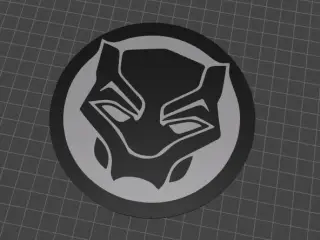 Black Panther Inspired Coaster