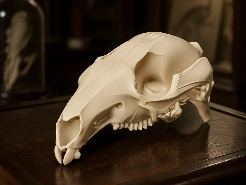 Agile Wallaby Skull
