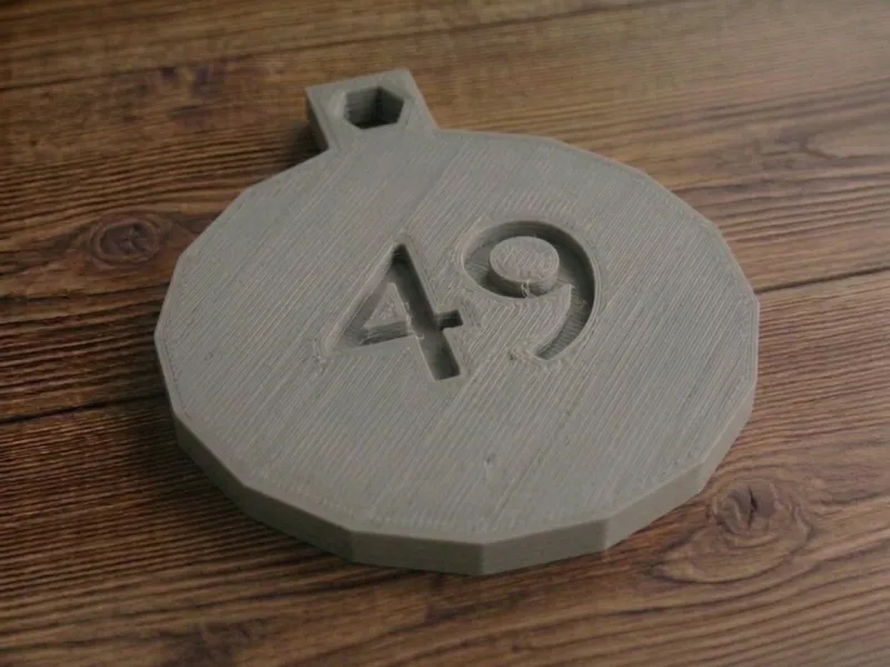 Number 49 Tag